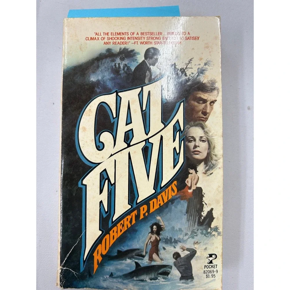 Cat Five Robert P. Davis‎ 1978 First Pocket Edition Thriller Pocket Books
